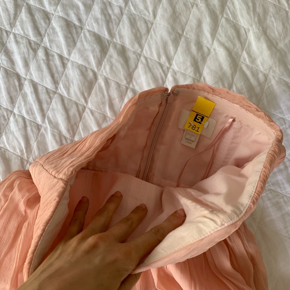 JCrew chiffon strapless dress - Picture 4 of 5